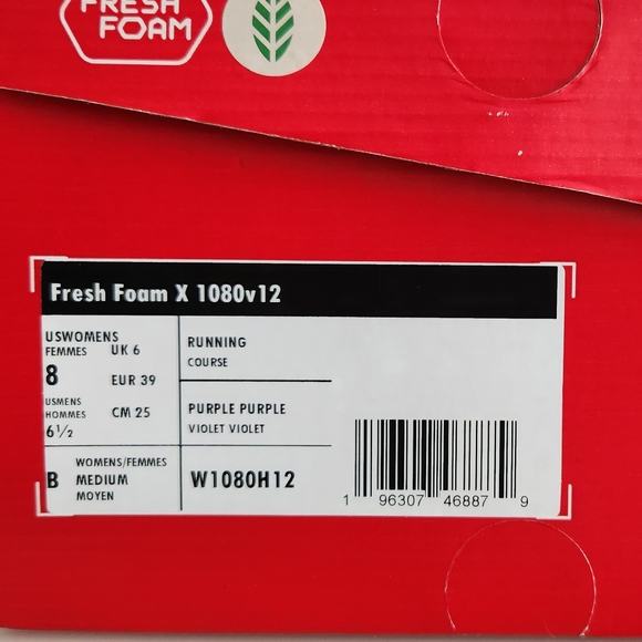 Brand New In Box New Balance Fresh Foam X 1080v12 in size Women's 8 - Picture 6 of 6
